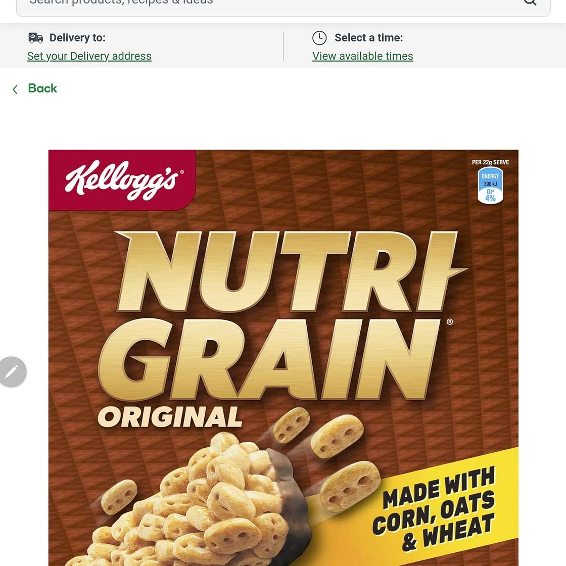 Nutrigrain bars