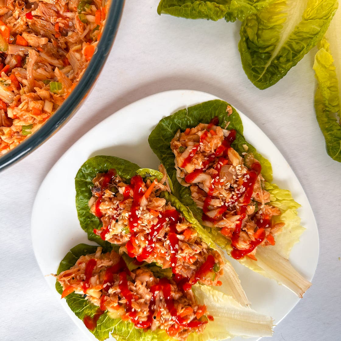 Healthy Chicken Salad Lettuce Wraps
