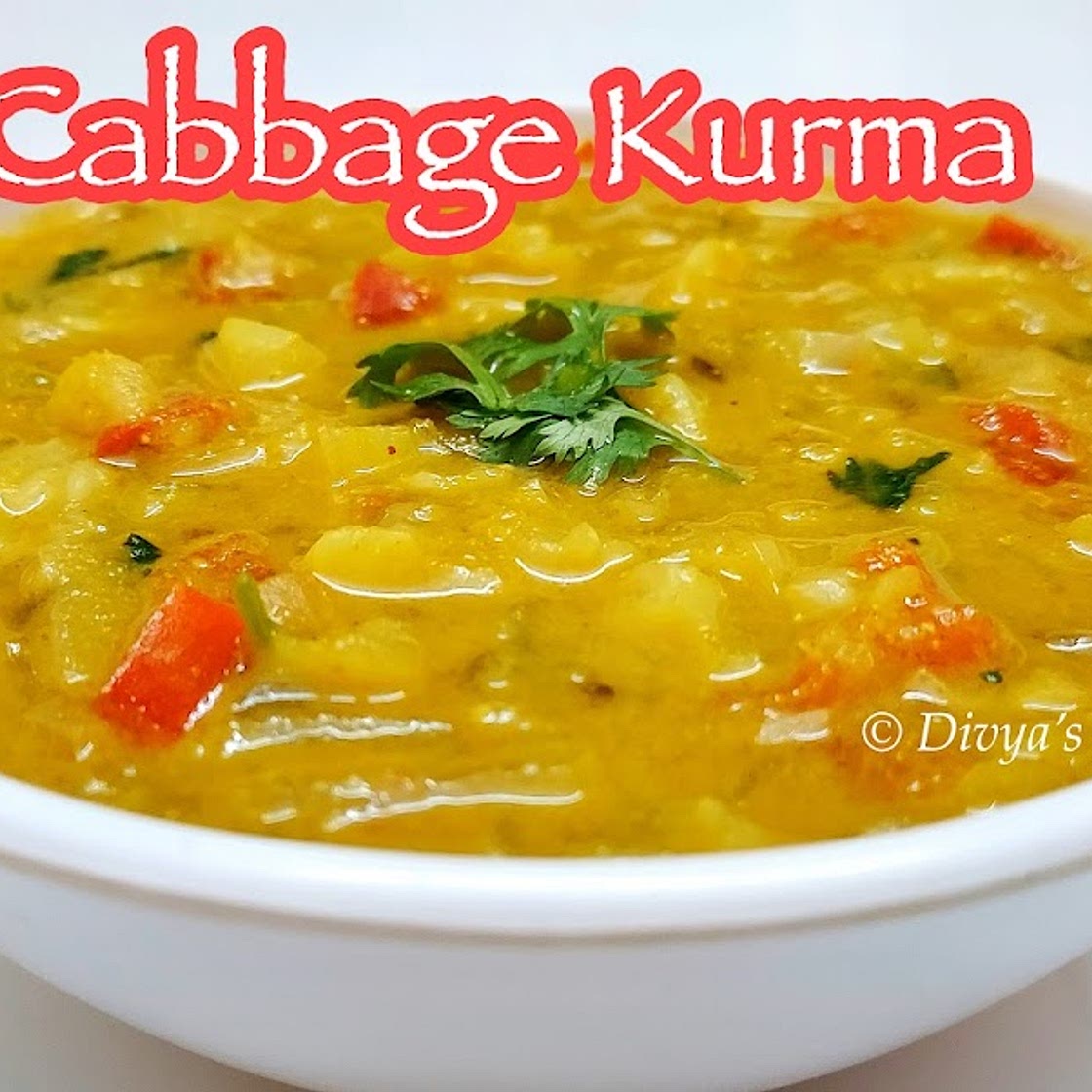 Cabbage Kurma