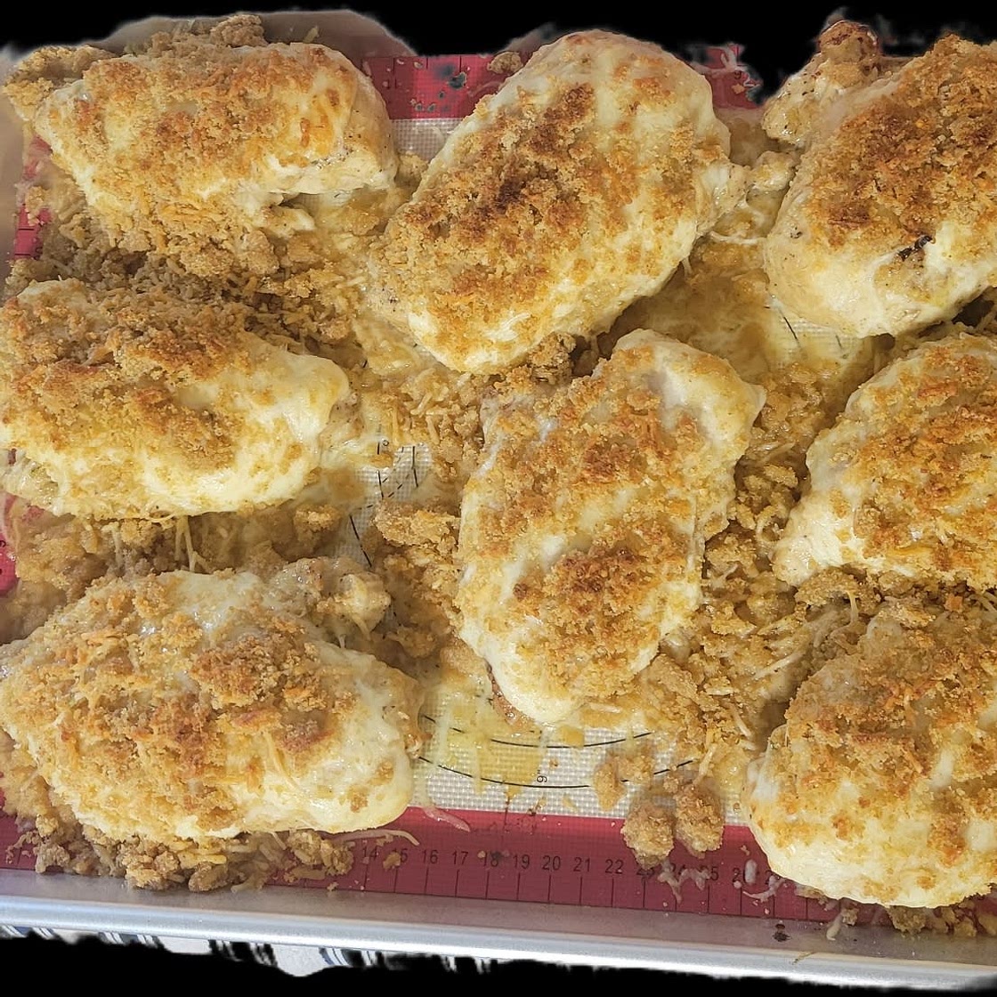 Longhorn Garlic Parmesan Crusted Chicken