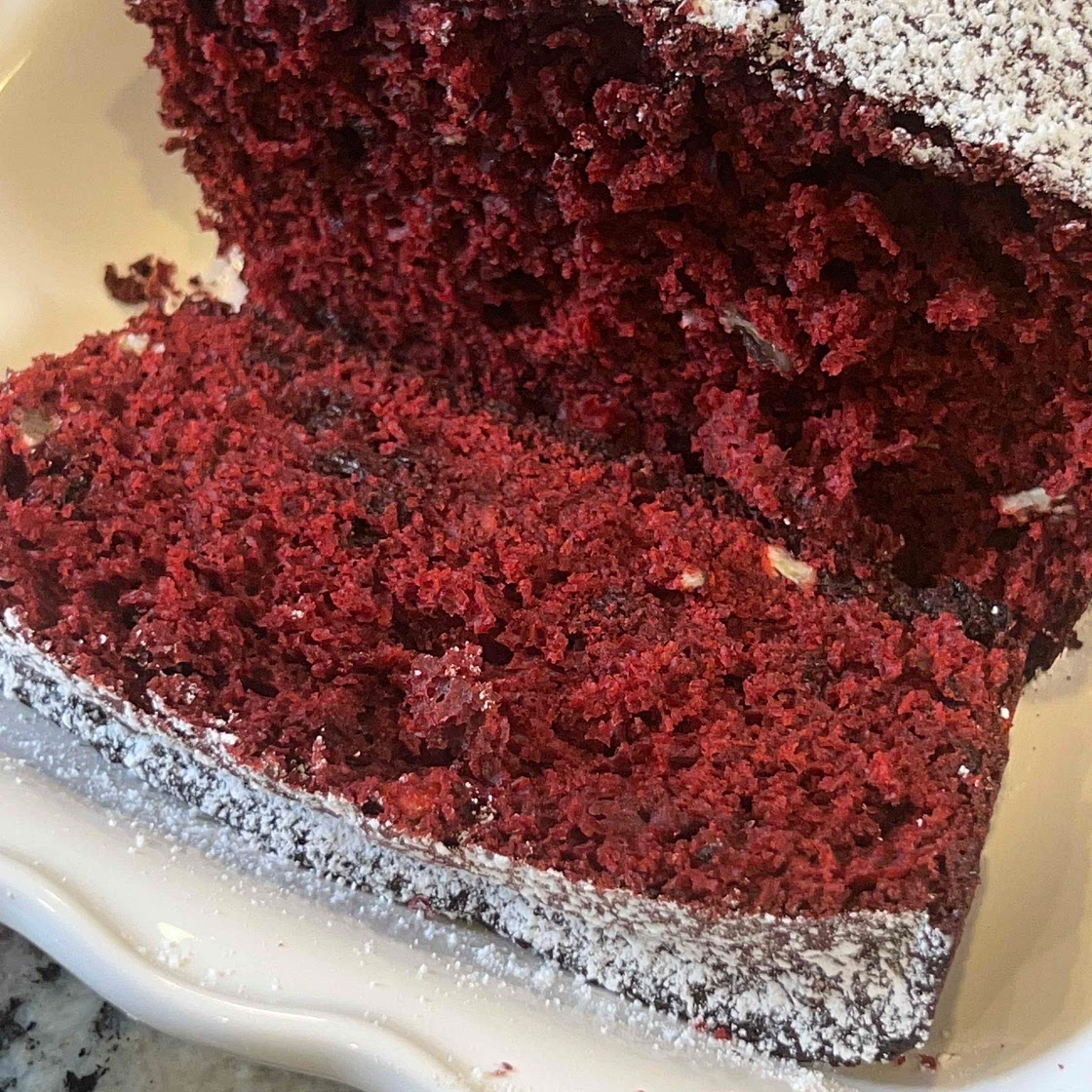Red Velvet Banana Bread