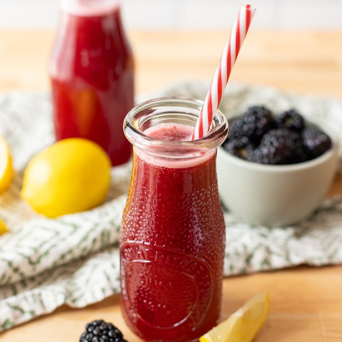Homemade Blackberry Lemonade