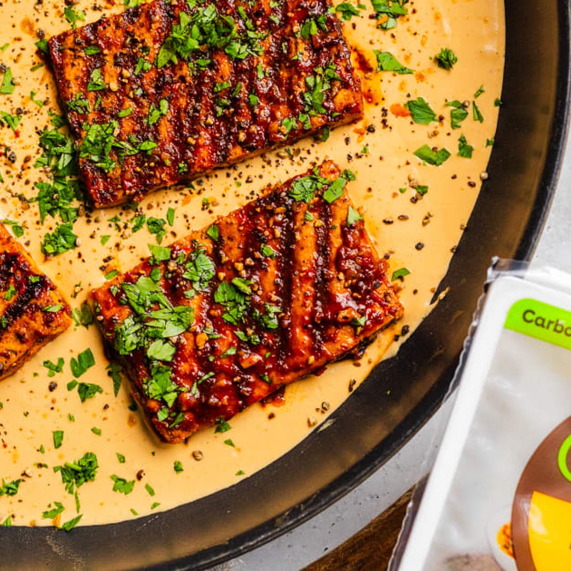 Tofu Steaks with Cajun Sauce