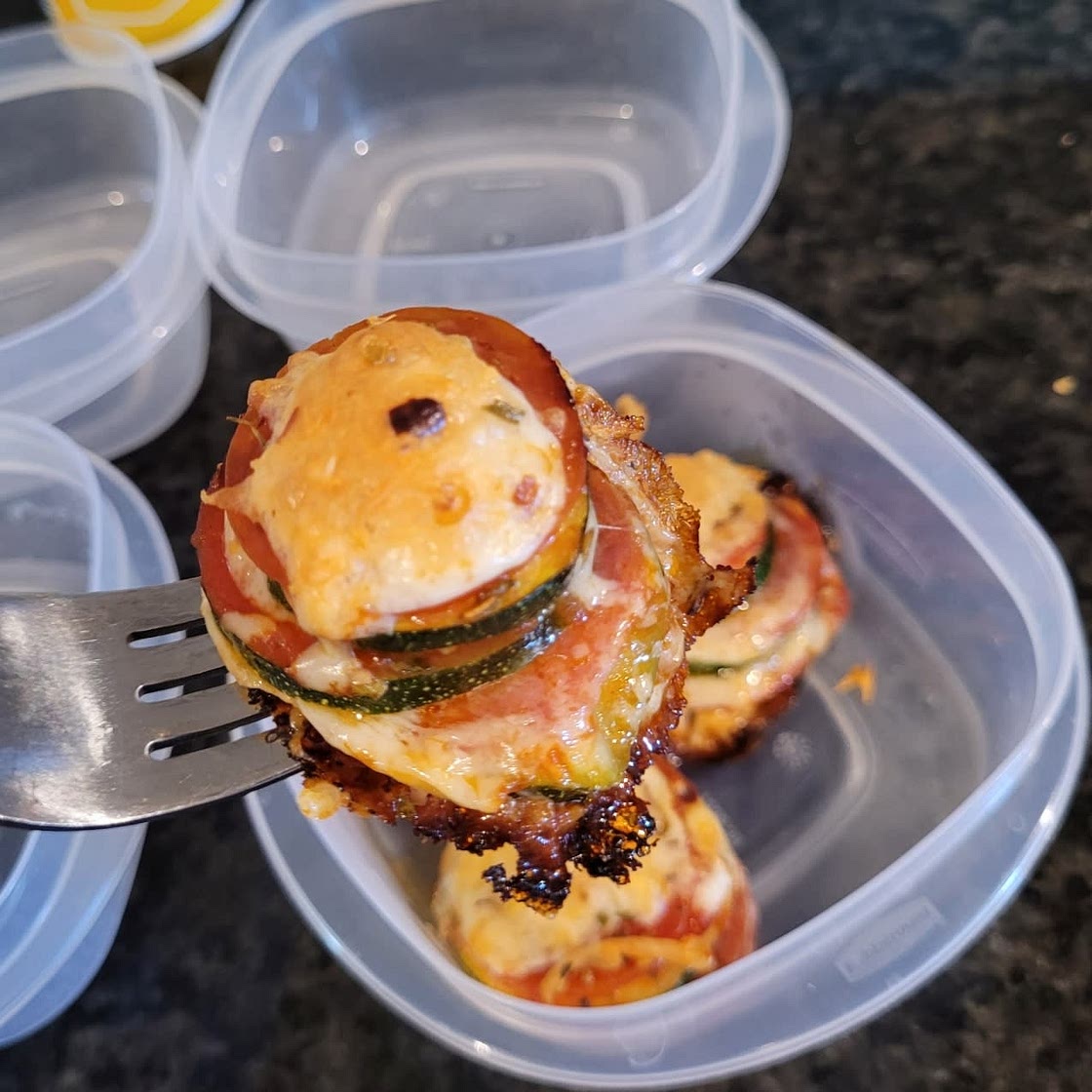 Easy Zucchini Pizza Stacks