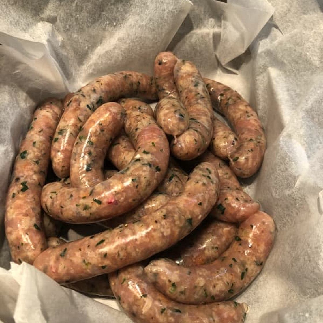 Chicken and Tarragon sausage recipe