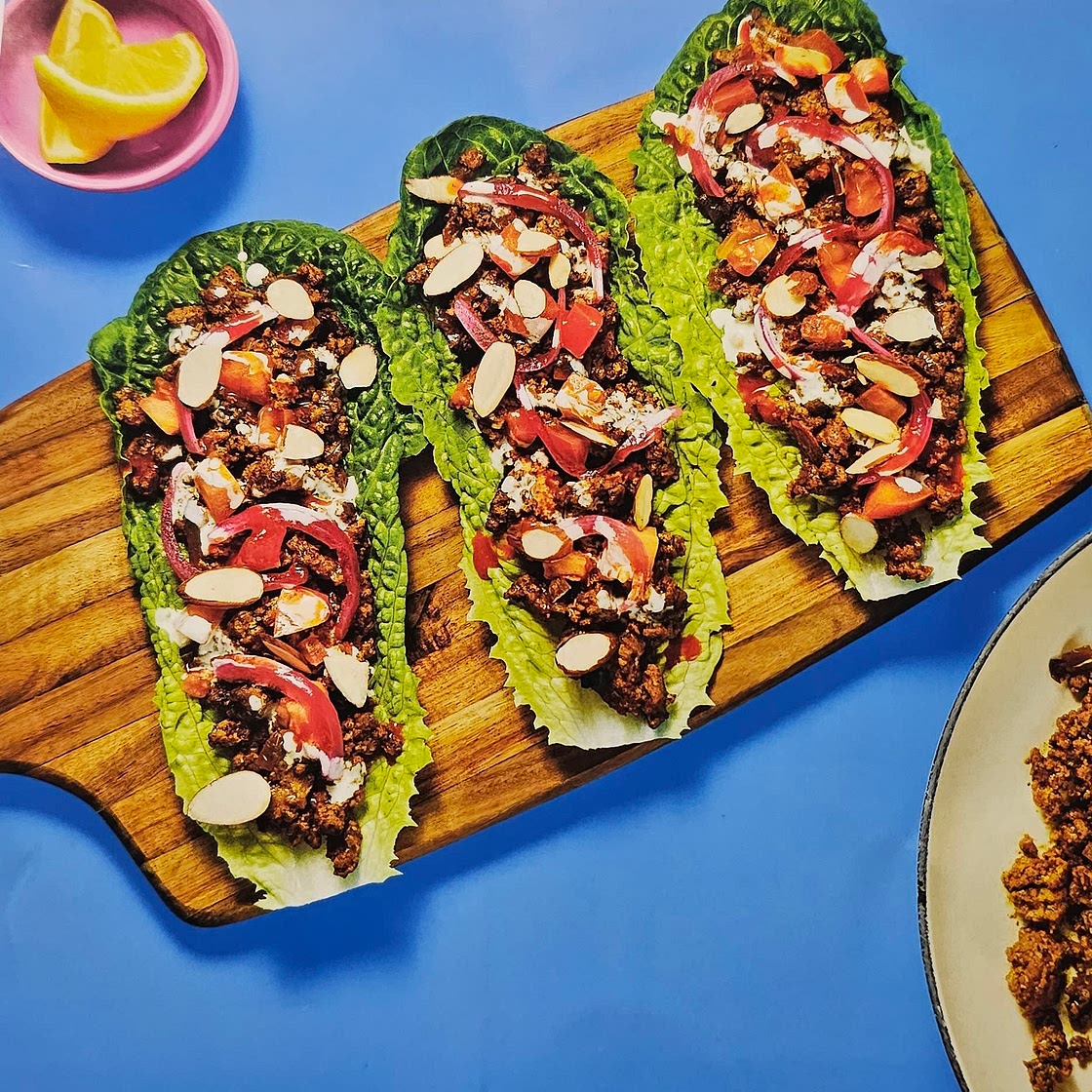 Shawarma Lettuce Turkey Wraps