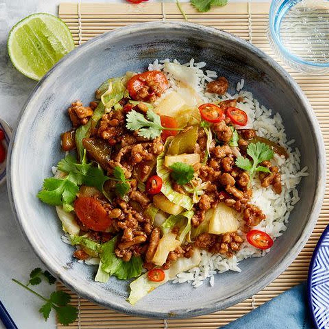 Sweet and Sour Pork Mince Stir-fry