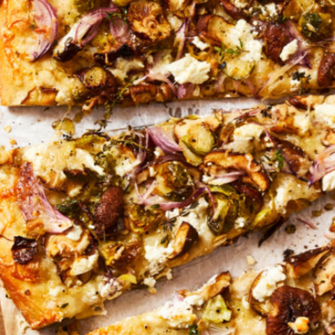 Mushroom & Brussels Sprout Pizza