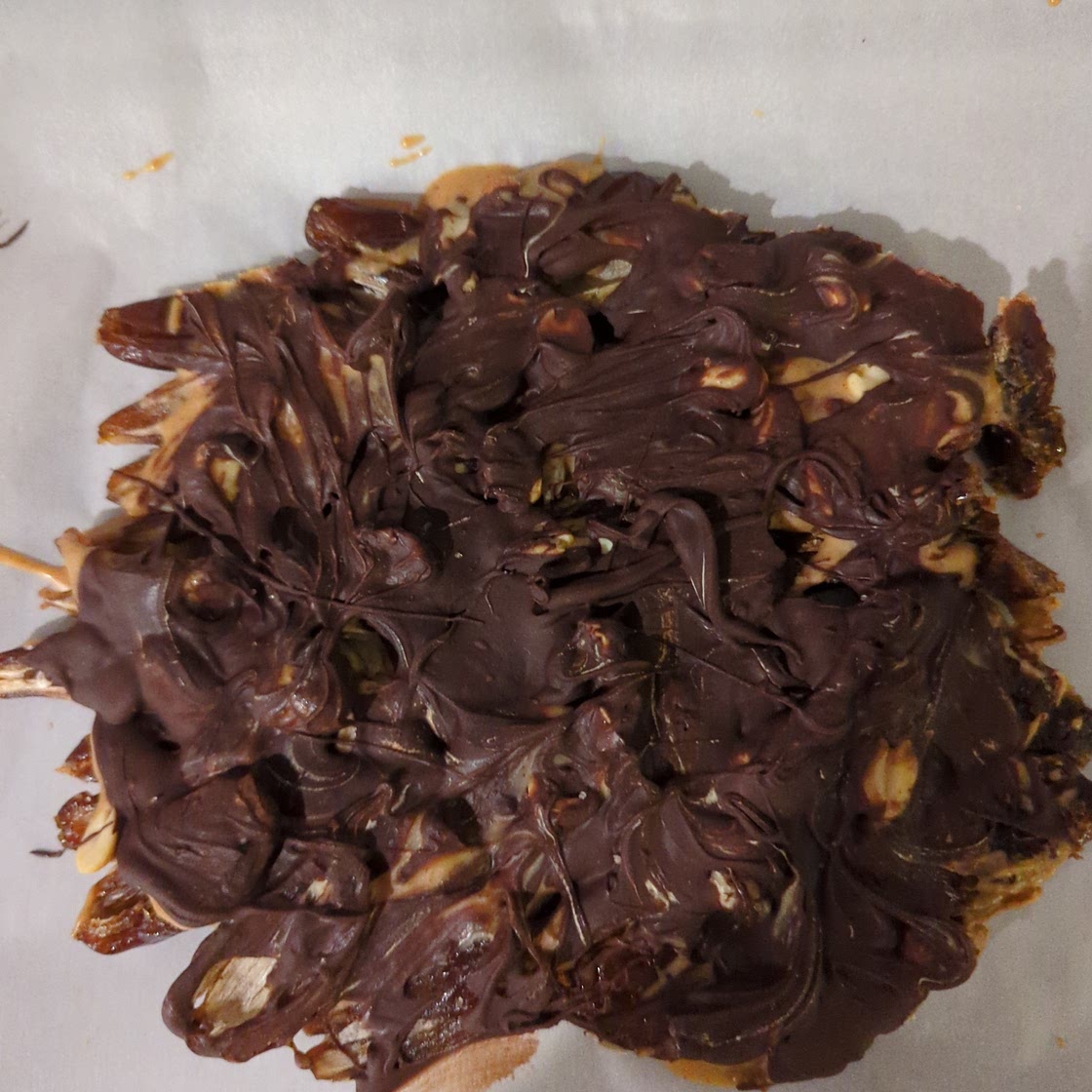 Peanut Butter & Chocolate Date Bark