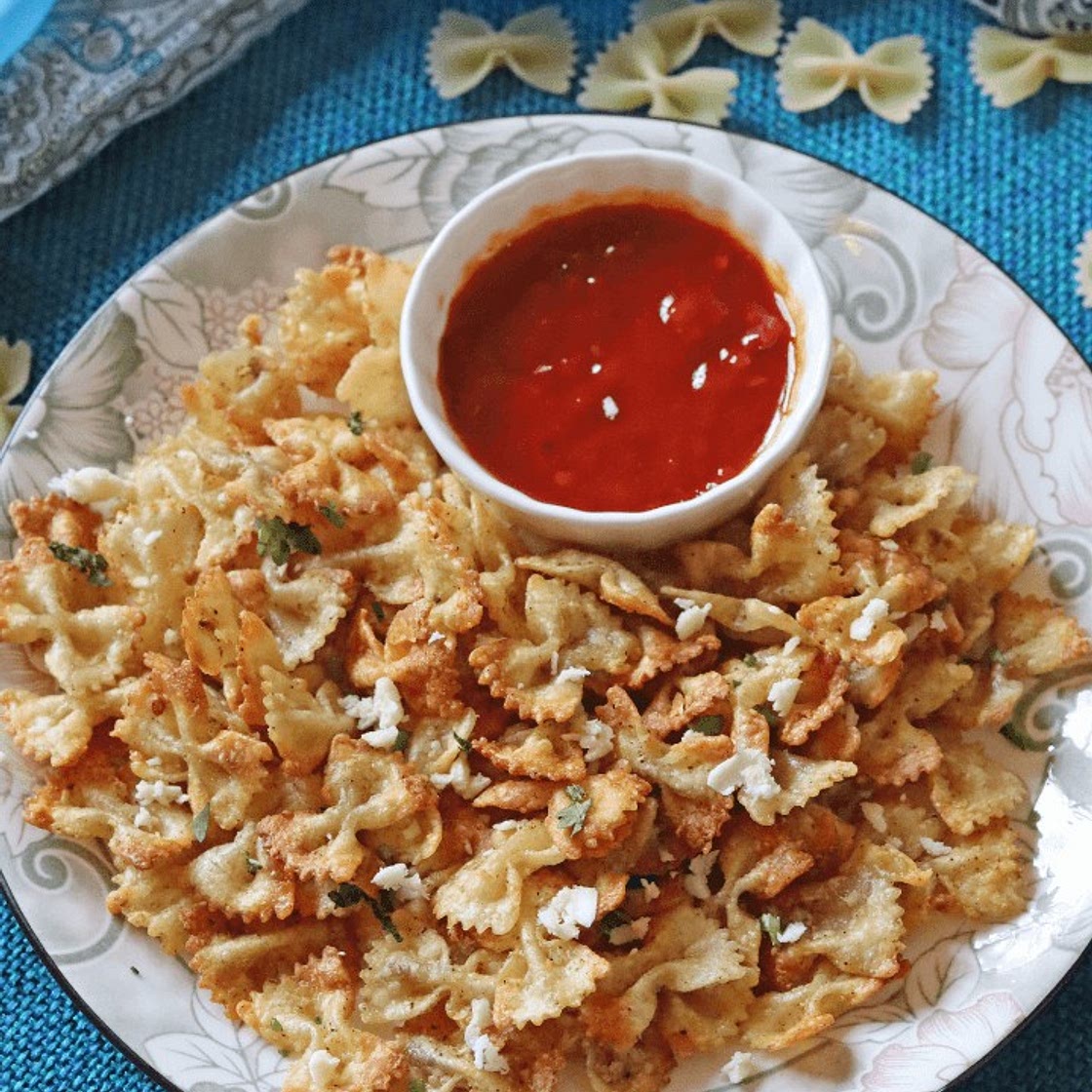 Crispy Air Fryer Pasta Chips Recipe - TopAirFryerRecipes