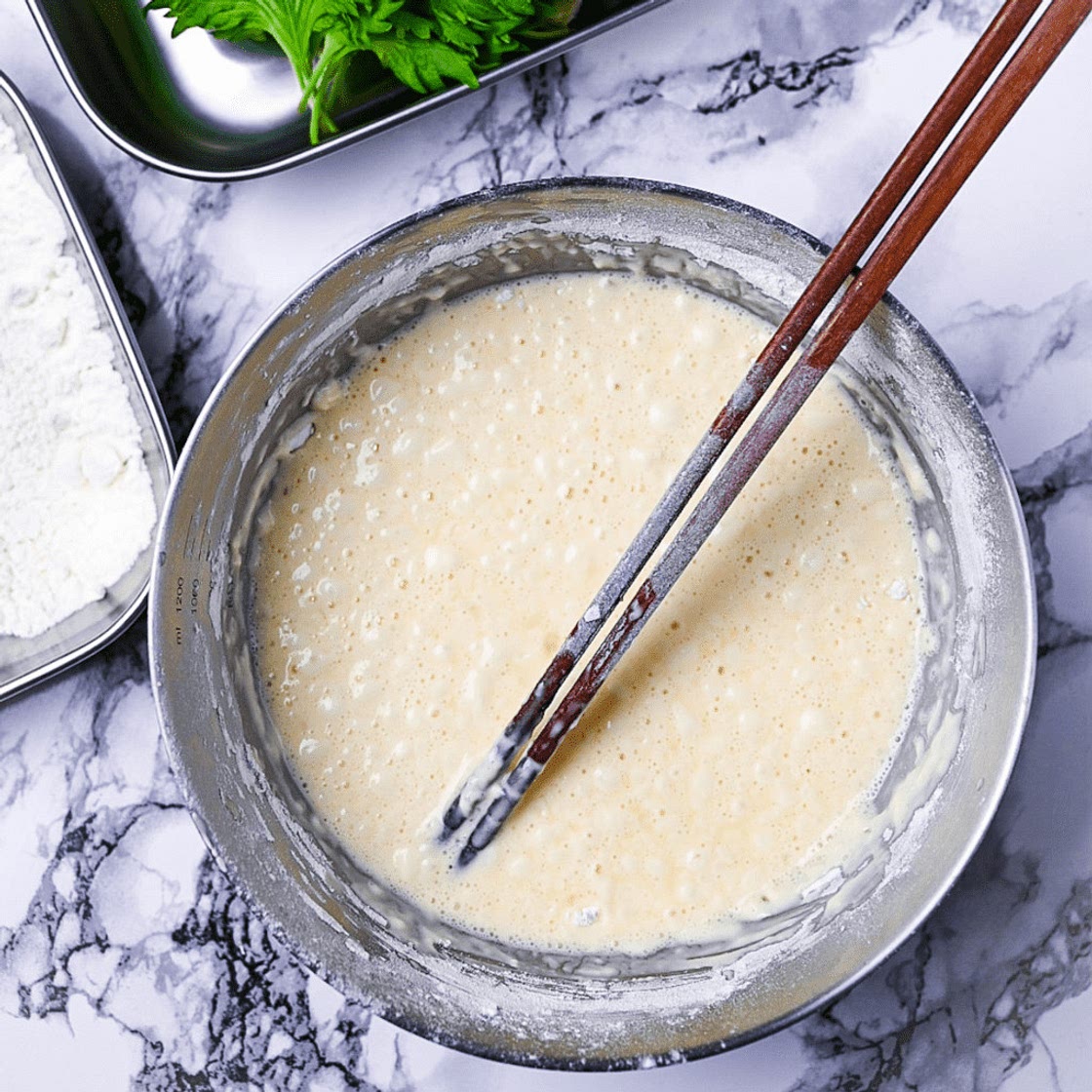 Authentic Japanese Tempura Batter (with secret tips!)