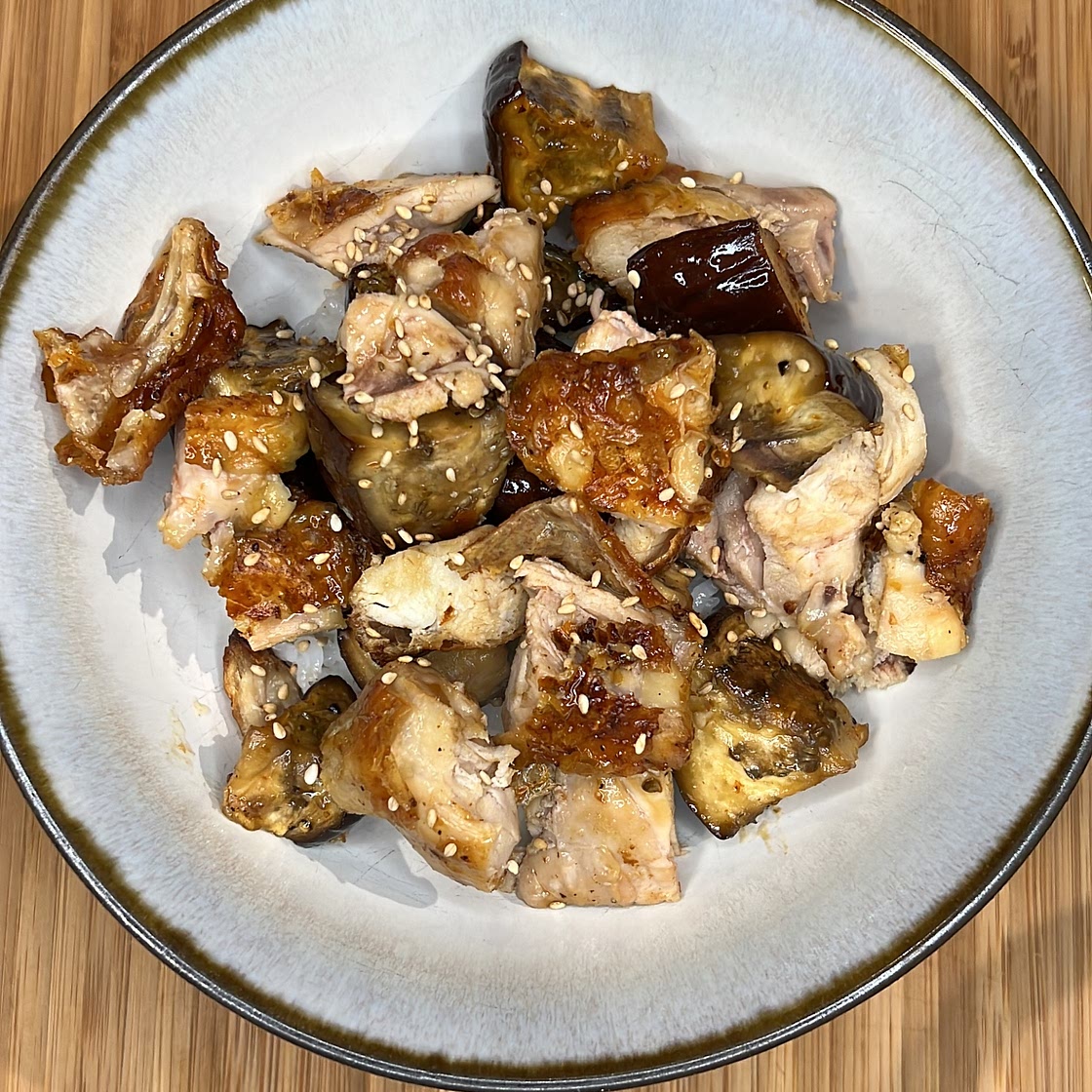 Crispy Chicken and Eggplant Bites