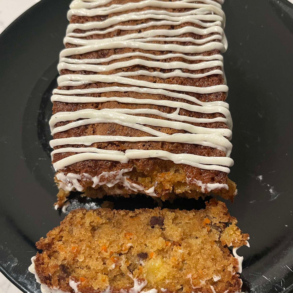 Carrot cake with cream cheese frosting