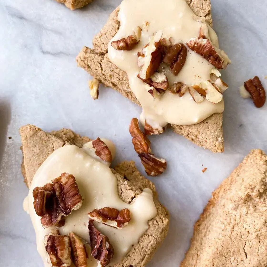Gluten-Free Maple Scones With Maple Cream Icing