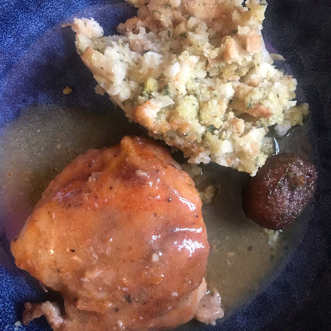 Gravy Baked Chicken (thighs & drumsticks) - 5 min prep!