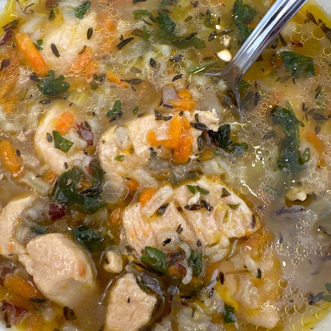 Instant Pot Chicken and Rice Soup