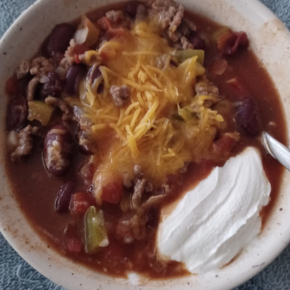 Slow-Cooked Chunky Chili