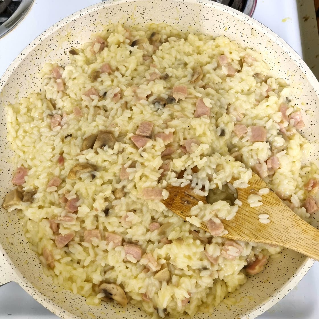 Mushroom & Bacon Risotto