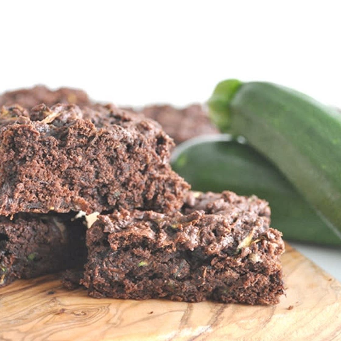 Zuchini chocolate brownies