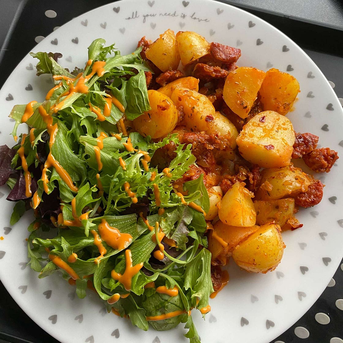 20-Minute Smoked Sausage and Potato Skillet