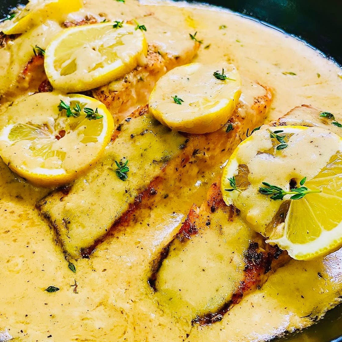 Creamy Lemon & Herb Salmom