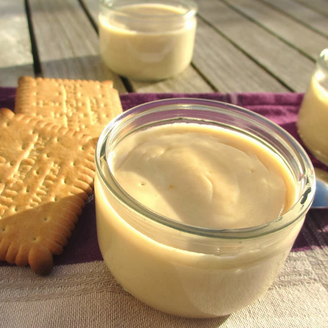 Crème dessert aux biscuits