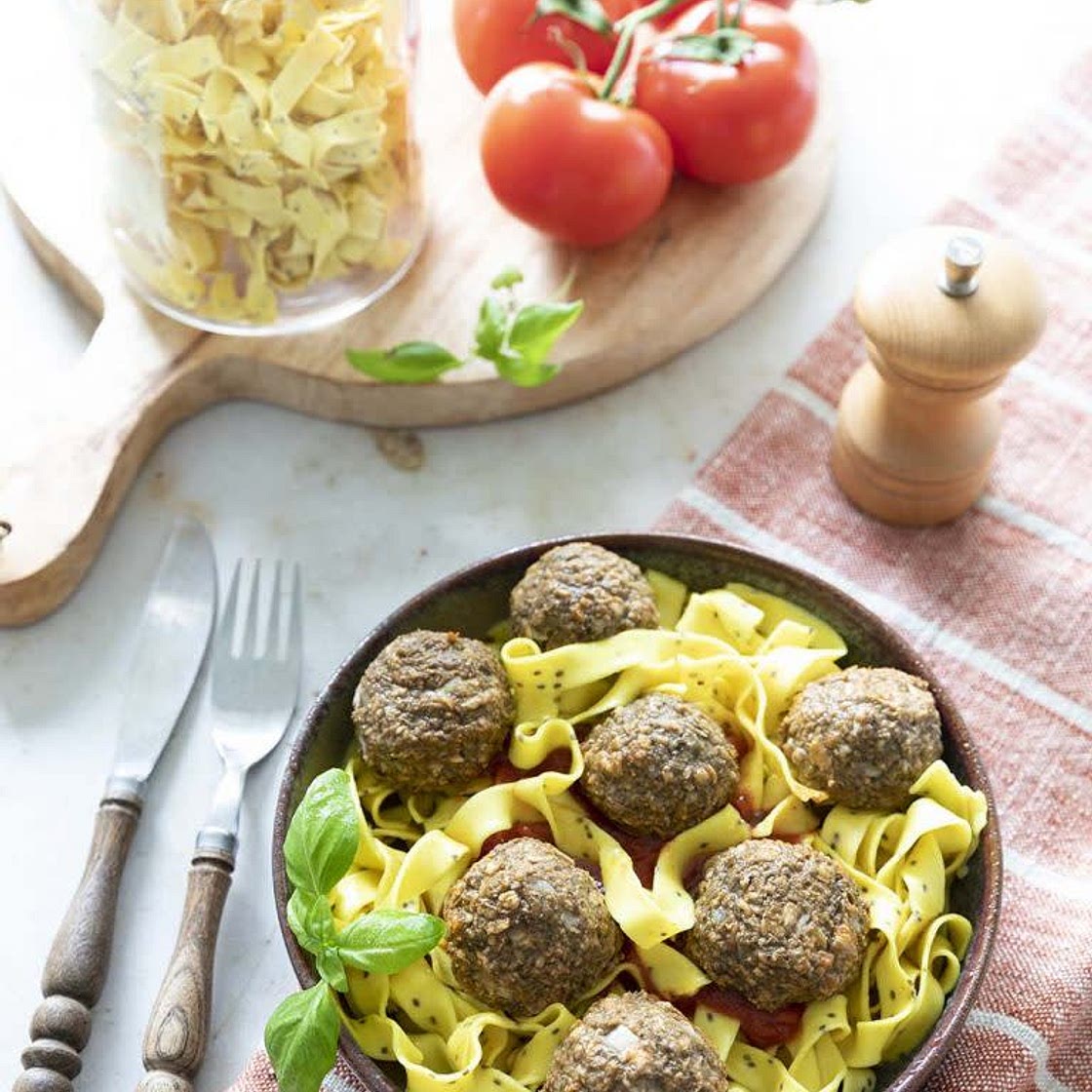 Boulettes vegan aux aubergines et graines de chia