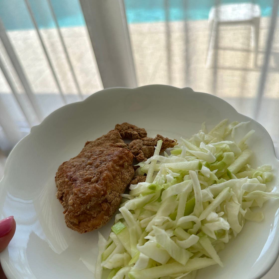 Air Fryer Pretzel Chicken Schnitzel
