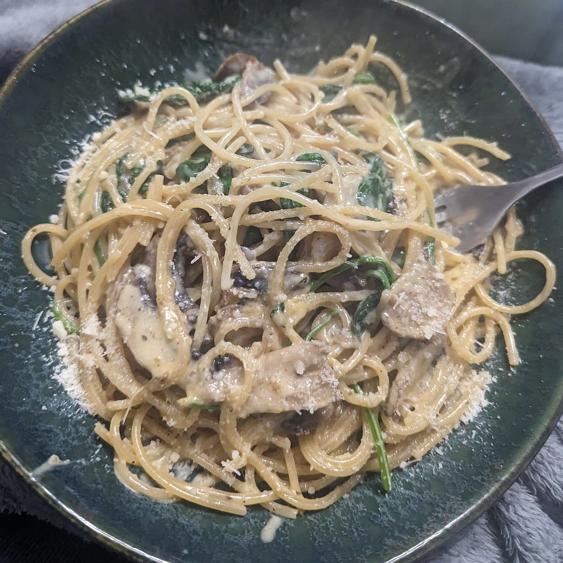 One Pot Creamy Mushroom Pasta