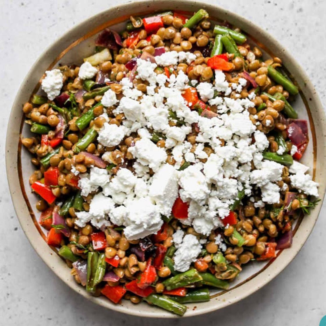 Lentil & feta salad 