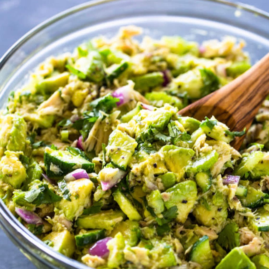 Avocado and tuna salad