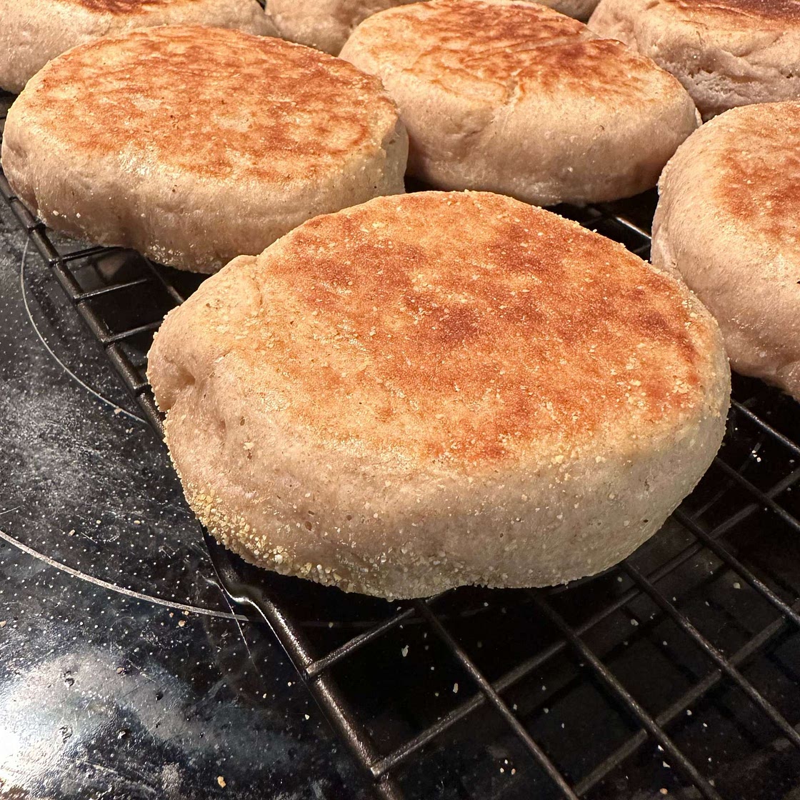 Sourdough English Muffins