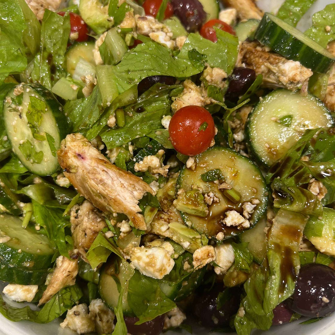 Mediterranean Grilled Chicken Salad