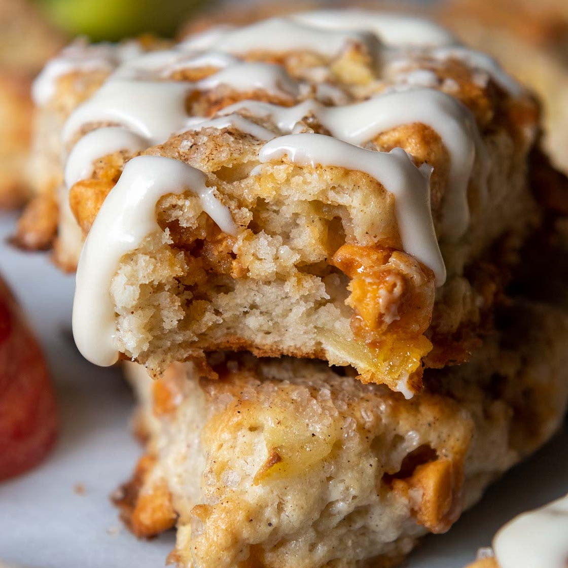 Fluffy Gluten-Free Apple Scones with Butterscotch (No Fail)