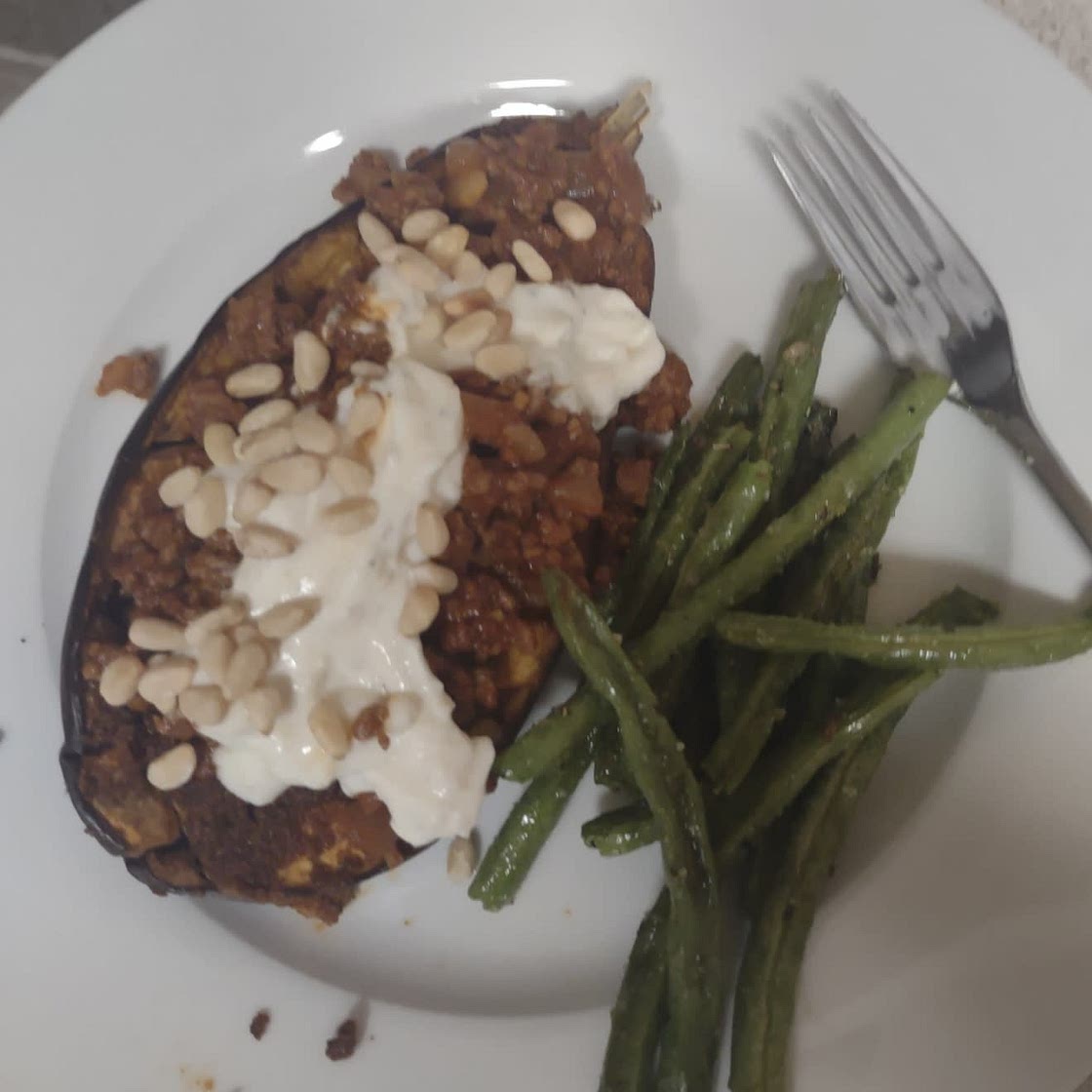 Easy Moroccan Stuffed Eggplant (beef or lamb)