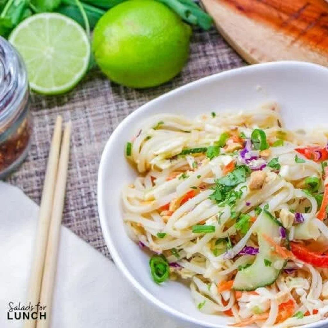 Vegan Crispy Thai Noodle Salad Recipe