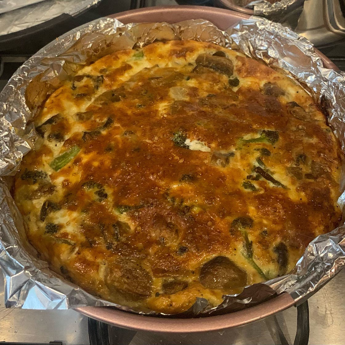 Crustless Sausage and Spinach Quiche