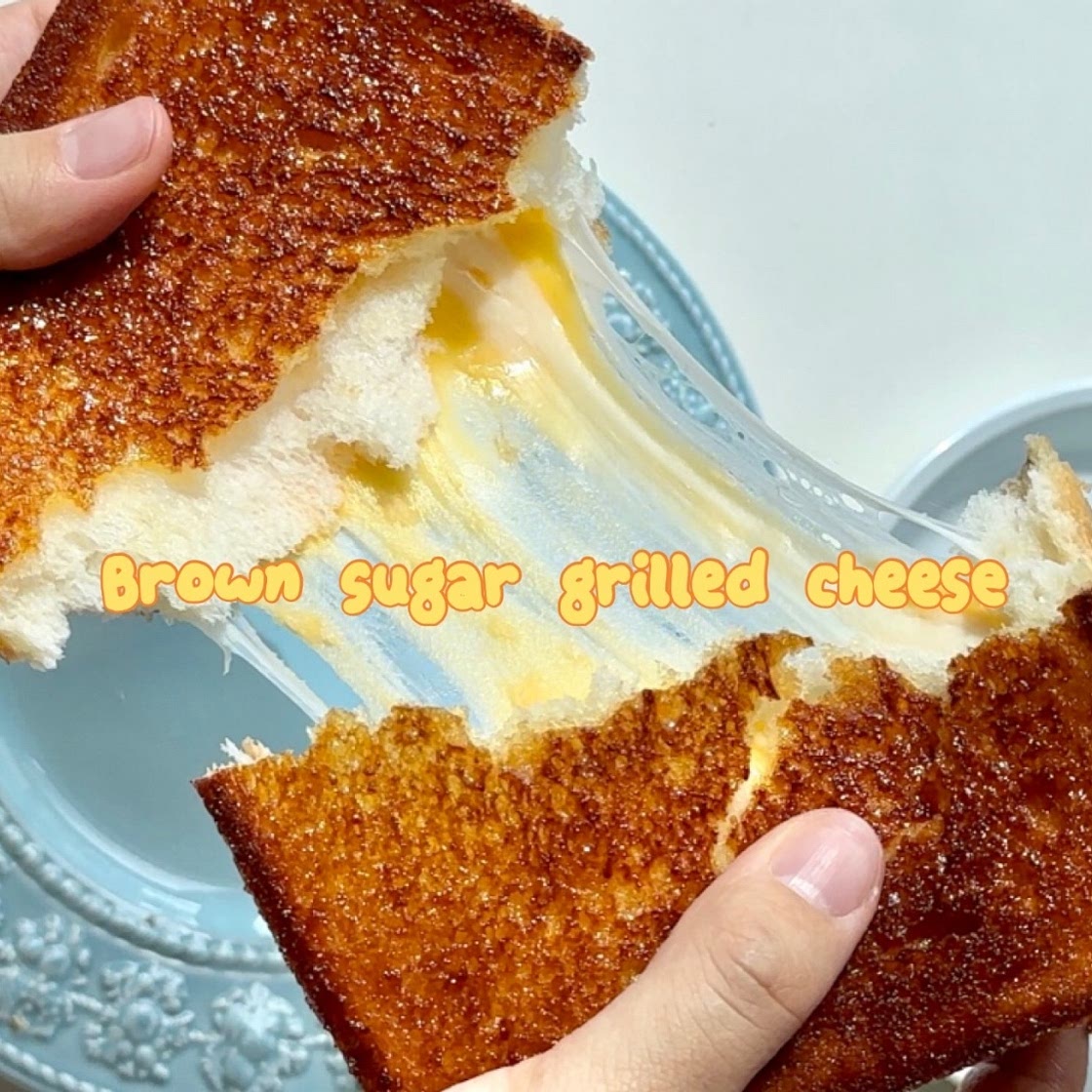 Brown sugar grilled cheese