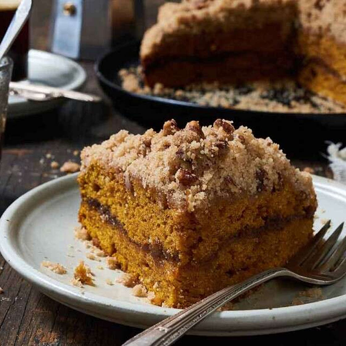 Pumpkin Streusel Coffee Cake