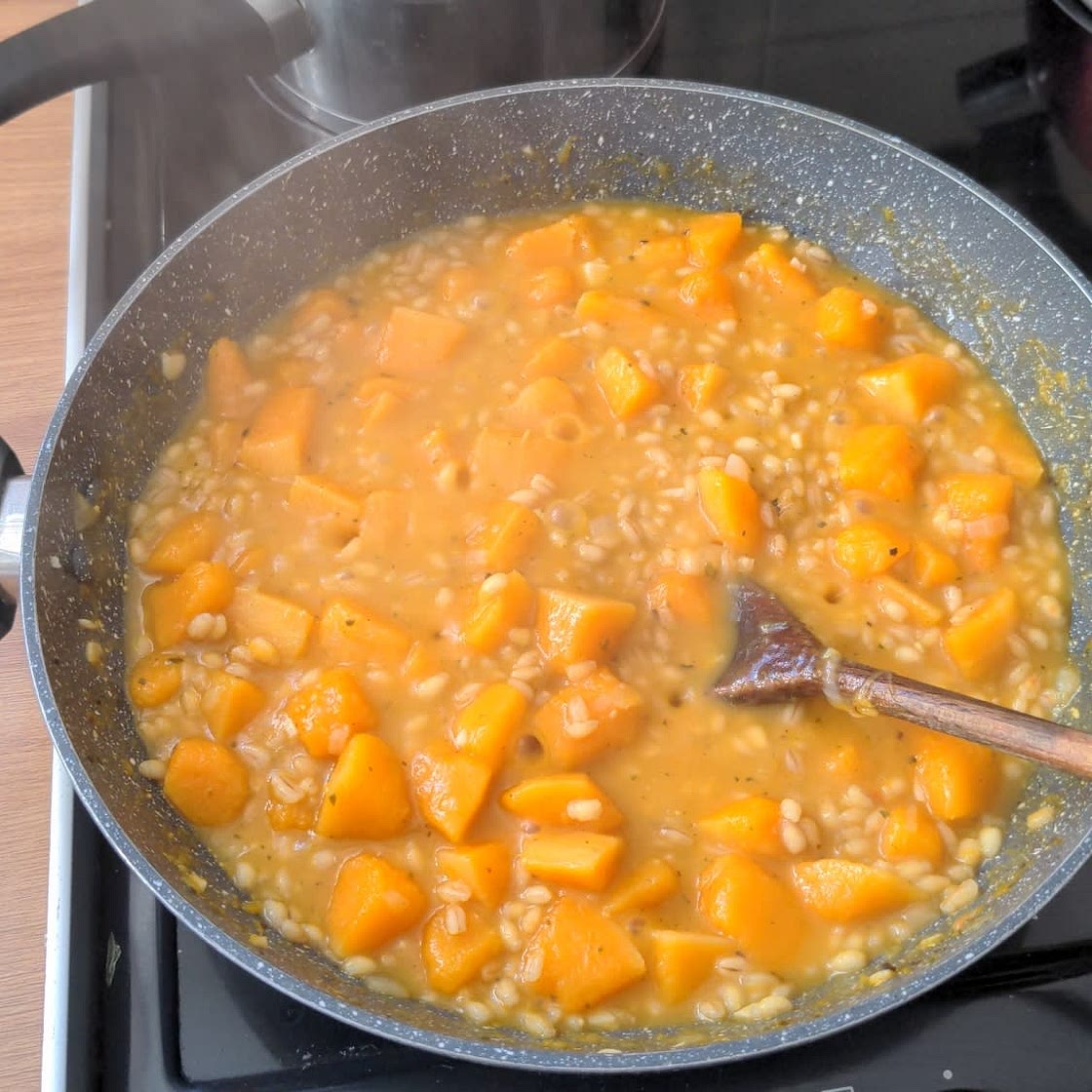 Pearl barley, butternut squash and sage risotto