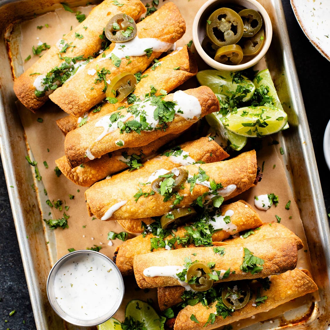 Jalapeño Popper Soyrizo Taquitos