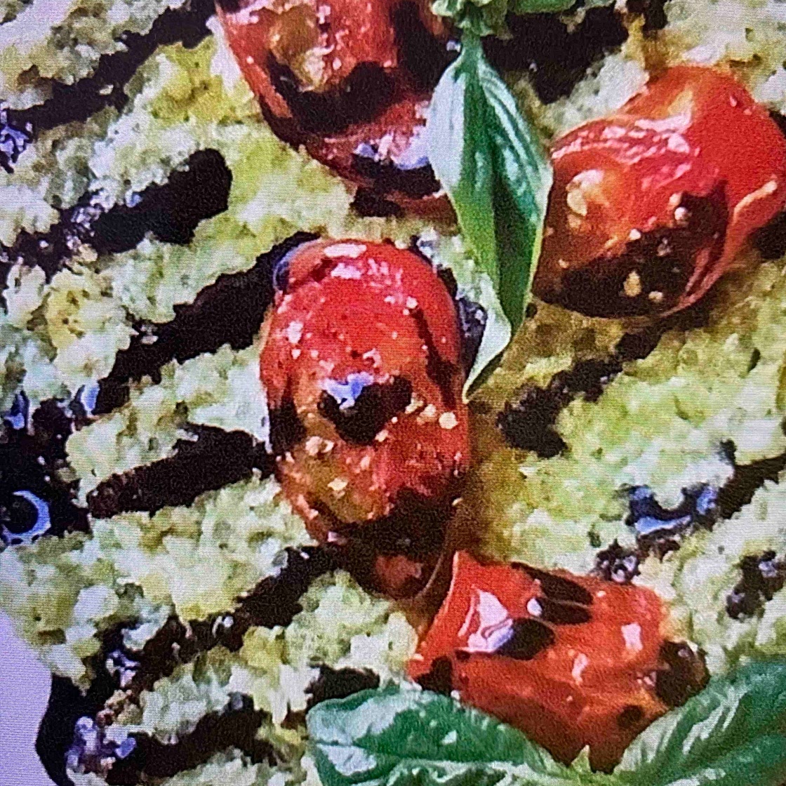 Pesto Quinoa With Roasted Tomatoes 