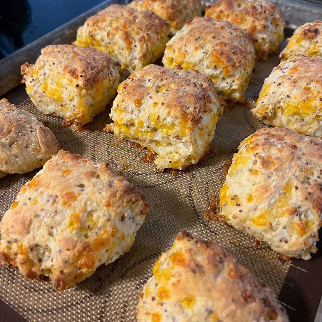 Savory, Secret-Ingredient Mozzarella Biscuits