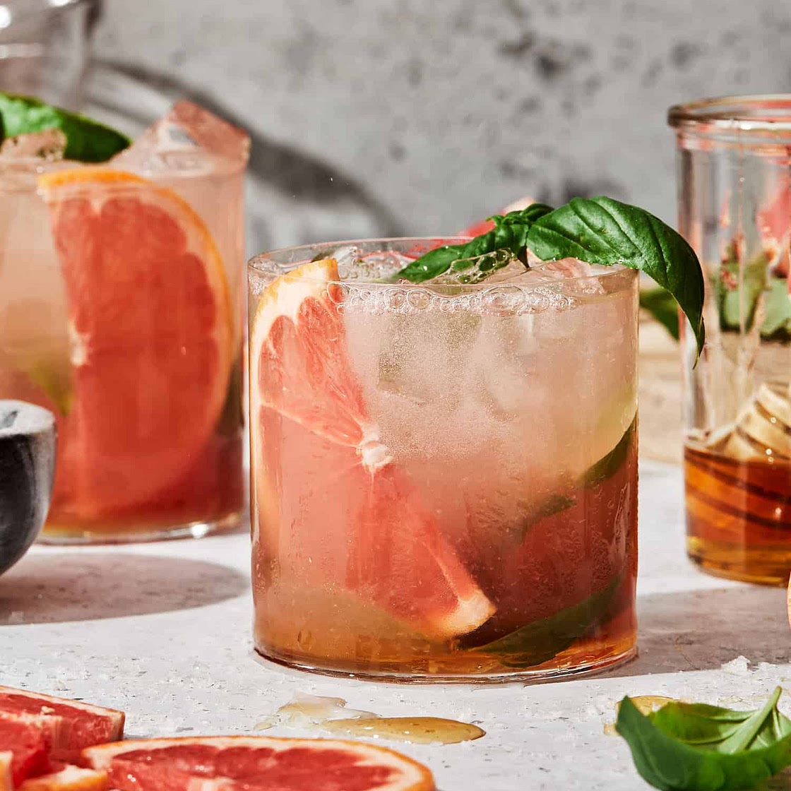 Greyhound Basil Mocktail