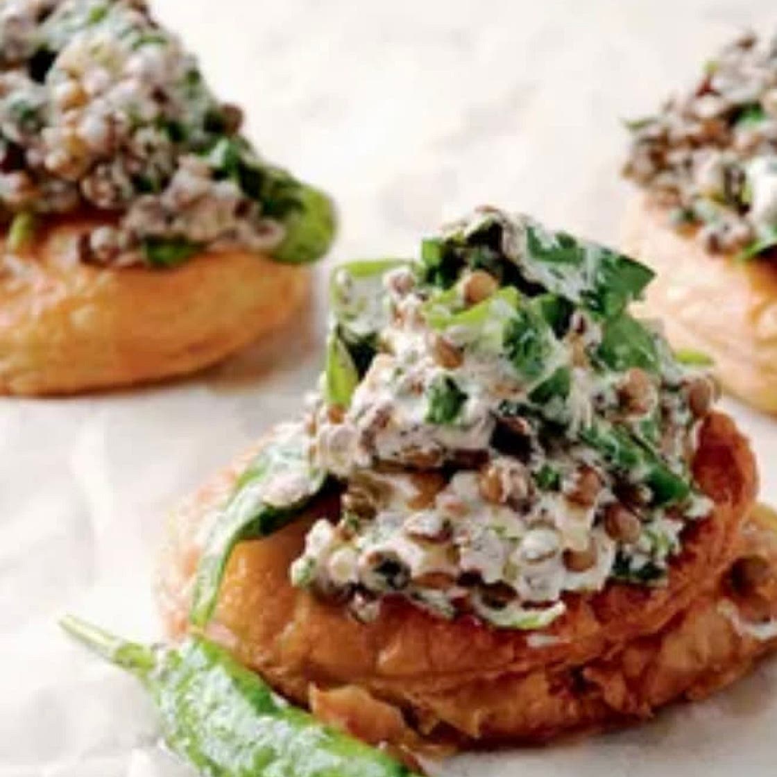 Puy lentil galettes 