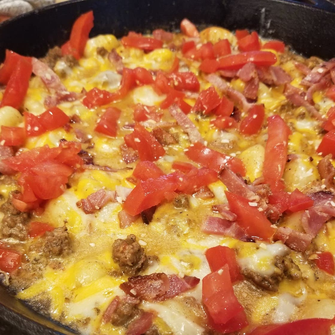 Beef & Bacon Gnocchi Skillet