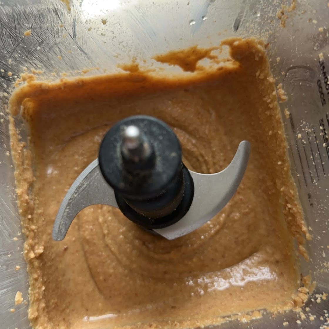 Honey roasted peanut butter in blender 