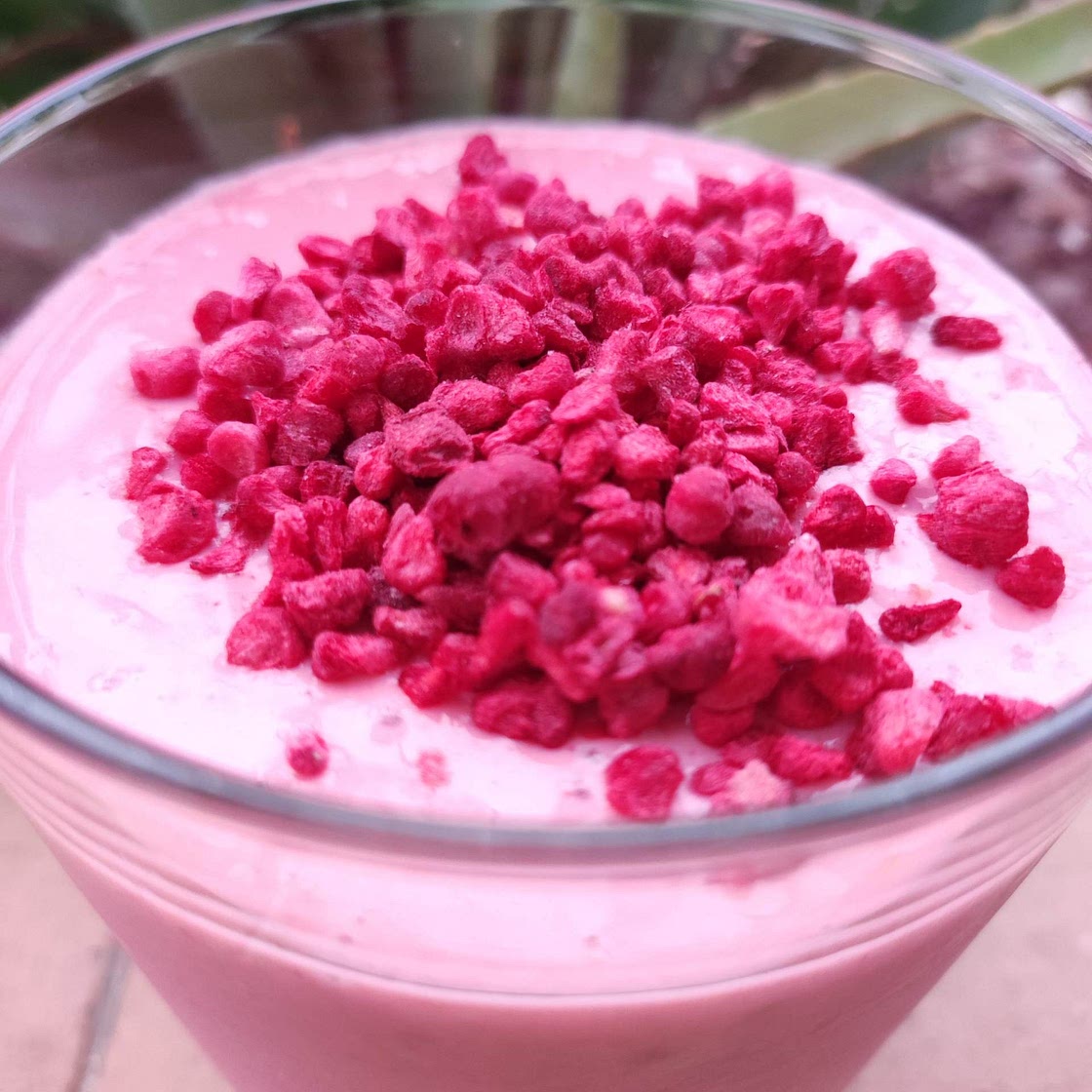 Raspberry sour popsicle smoothie