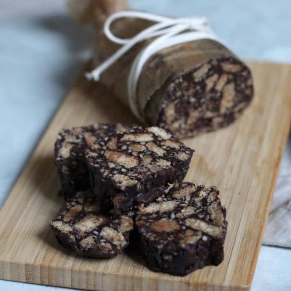 Salame al cioccolato veg