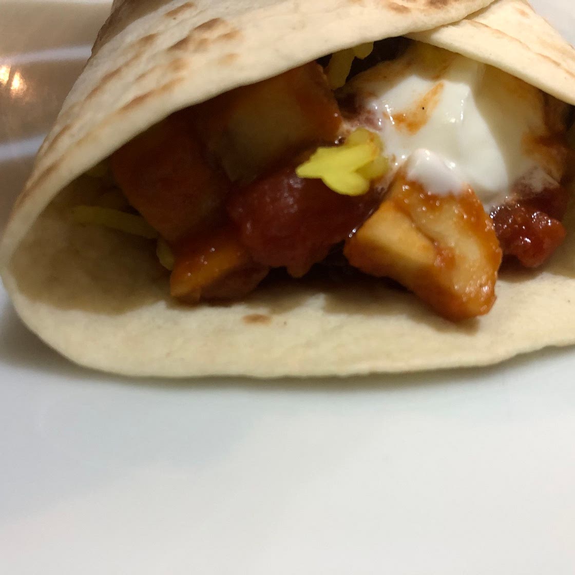 Spicy bean tortillas 